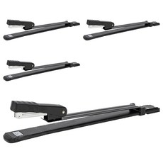 deLi 得力 深度可調裝訂釘書機 33號釘 E0334, 黑色, 4個