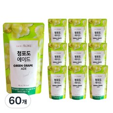 카페베네 청포도에이드 파우치음료, 190ml, 60개