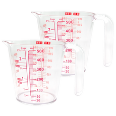 量杯 500ml 15cm長 6.6cm寬 10.8cm高, 透明, 1組