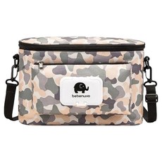 bebenuvo 韓國新款推車掛袋 二代-鳥語花香 16*17*33公分 帆布+防水層, 迷彩, 1個
