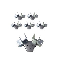 Wellgoods 方管接頭 50 V 球型, 6個