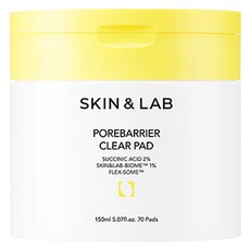 SKIN&LAB 毛孔屏障淨膚棉片, 1個, 70件