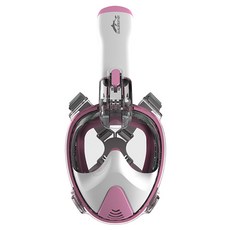DUALBREATHER 第3代自由潛水 V3 兒童用浮潛面鏡, 粉紅色