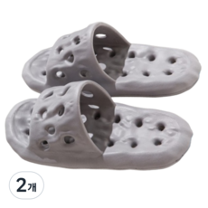 尼茲優 防滑高級EVA浴室拖鞋, 2個, 灰色