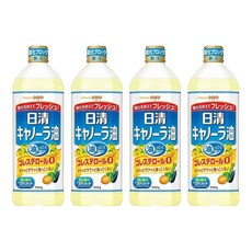 OilliO 油菜籽油, 嚴選優良芥花籽製成, 1kg, 4瓶