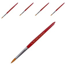 화홍 세필붓 320 환 인조모, 6호, 6개