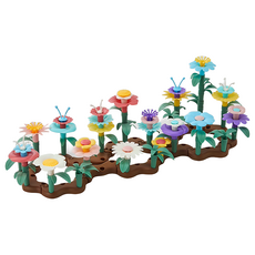 【現代家居】兒童花園粉彩花塊104PCS, 混合顏色