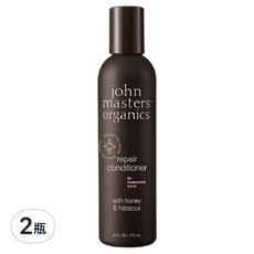 john masters organics 賦活修護護髮乳，含蜂蜜和木槿花，適用於受損髮質, 177ml, 2瓶