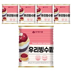 대두식품 우리빙수팥 통조림, 850g, 5개