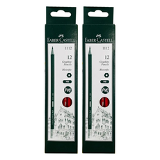 FABER-CASTELL 輝柏 無毒石墨筆 HB, 紅色, 24支