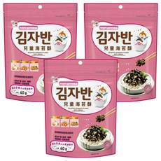 韓味不二 兒童海苔酥, 混合口味, 40g, 3包