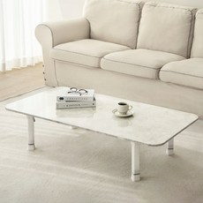 코멧 홈 국내생산 LPM 특대 1200 * 600 4단 높이조절 베이직 접이식 테이블, 클래식마블