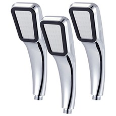 方形300孔增壓省水蓮蓬頭 JSH010, 3個, 銀色