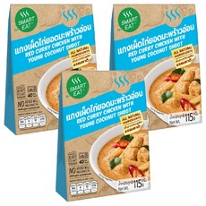 SMART EAT 椰香紅咖哩雞肉即食包,115g,3盒