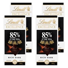 린트 엑설런스 85% 코코아 다크 초콜릿, 100g, 4개