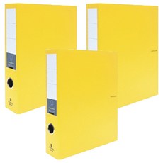 morning glory 雙色3孔D型環活頁夾 50mm, 3個, 黃色