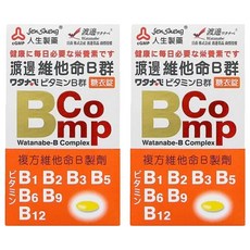 Jen Sheng 人生製藥 渡邊 維他命B群糖衣錠, 120顆, 2盒