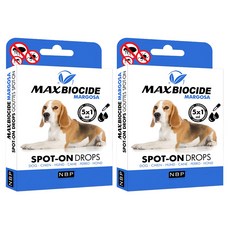 NBP 新型犬用苦楝精油驅蝨滴劑,5支,2盒, 驅蟲