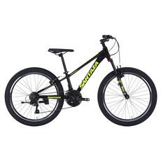 산타자 크라이저2.1V 26 MTB 알루미늄 림 브레이크 14.3kg 방문설치, 매트블랙라임, 1개, 170cm