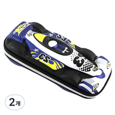 특별한상점 3D 입체 레이싱 자동차 파우치형 필통, 블루, 2개