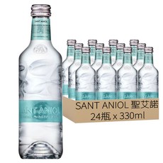 SANT ANIOL 聖艾諾 火山岩礦泉水, 330ml, 24瓶