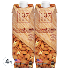 137度杏仁奶, 4個, 1L