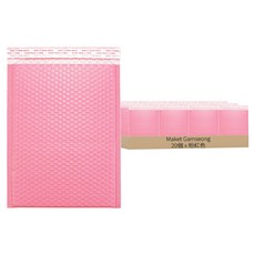 Market Gamseong 彩色安全氣泡袋 粉紅色, 20個