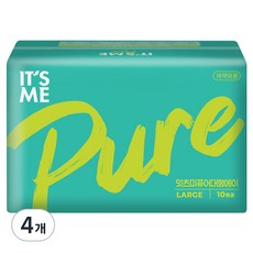 IT'S ME 純淨衛生棉, 大型, 10入, 4個