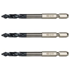 EX-POWER 智慧型六角階梯鑽 M 6.0 ETL-60H, 3個