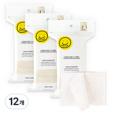 Urban Reeves 非漂白非熒光 3 層柔軟化妝棉, 80入, 12個