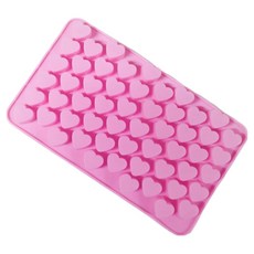 미니하트 55구 몰드, 핑크, 1개