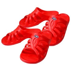 SUPERCOMET Shuking男女情侶多功能拖鞋室內鞋 29-31, 紅色