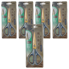 ABEL 力大牌 職人精工剪 7吋鈦金屬剪刀 60059 175mm, 灰藍色, 5支