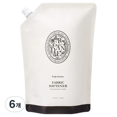 VERT BLANC 嬰兒用衣物柔軟精 鬱金香花園香 補充包, 6個, 1L