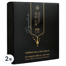 CHUN JAE MIUNG Korea Red Ginseng 黑蔘純液 經典, 2個, 60冊