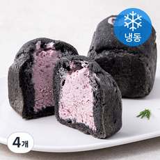 제로베이커리 블랙 쌀식빵 블루베리크림 (냉동), 4개, 140g
