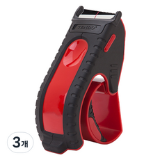 텐도 프리미엄 테이프커터기 P-1200, 레드, 3개
