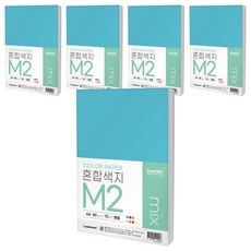 카피어랜드 에센셜 컬러 7색 혼합 색지 M2 80g, 350개, A4