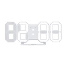 Kinyo LED立體數字鐘 TD-395, 白色