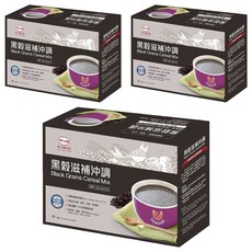 呷七碗 台安醫院配方審定 黑穀滋補沖調飲 (10包/盒 共30包) 高纖健康沖泡飲品, 32g, 3盒