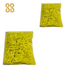 DONGKWANG SAFETY 鏈條 + 塑膠連接環, 2包, 黃色