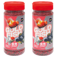 UP AQUA 雅柏 金魚專用飼料 小 E-648-S, 260g, 2罐