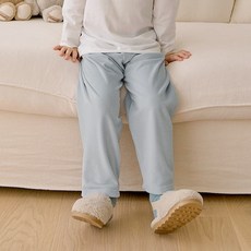 unifriend 兒童基本款超細纖維刷毛九分褲