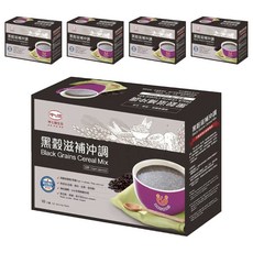 呷七碗 台安醫院配方審定 黑穀滋補沖調飲 10包*32g*5盒, 高纖高鐵, 營養豐富