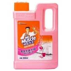 Mr Muscle 威猛先生 地板清潔劑 清潔芳香升級 溫和近皮膚pH值, 2L, 1桶