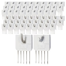 KOKKOPIN 強力一字型 10入 + U字型 10入, 白色, 3套