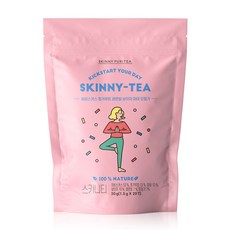 SKINNY PURITEA 孅姿洛神花凹唇薑檸檬香蜂草茶茶包, 1.5g, 20包, 1袋