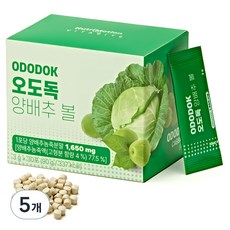 뉴트리모션 비타바이트 오도독 양배추 볼 30p, 90g, 5개