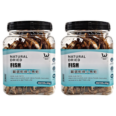 WEIYITER 維益特 台灣公司貨 嚴選乾燥小魚乾 爬蟲專用, 50g, 2罐