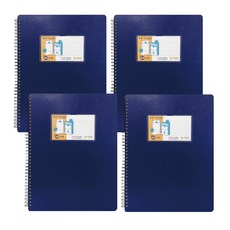 Orangeoffice 齊平標籤雙色彈簧銼 20 張 A4, 藍色, 4個